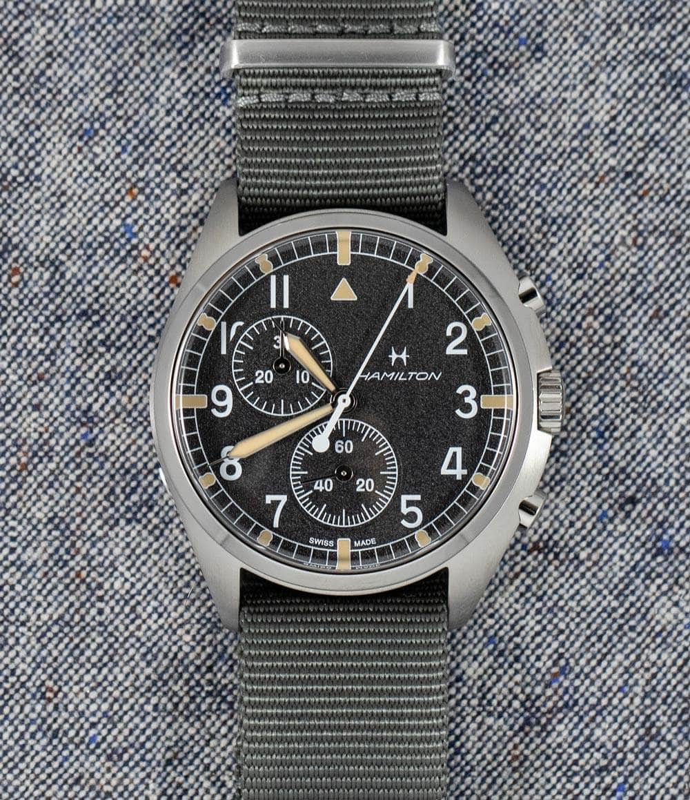 Khaki Aviation Pilot Pioneer Chrono Quartz